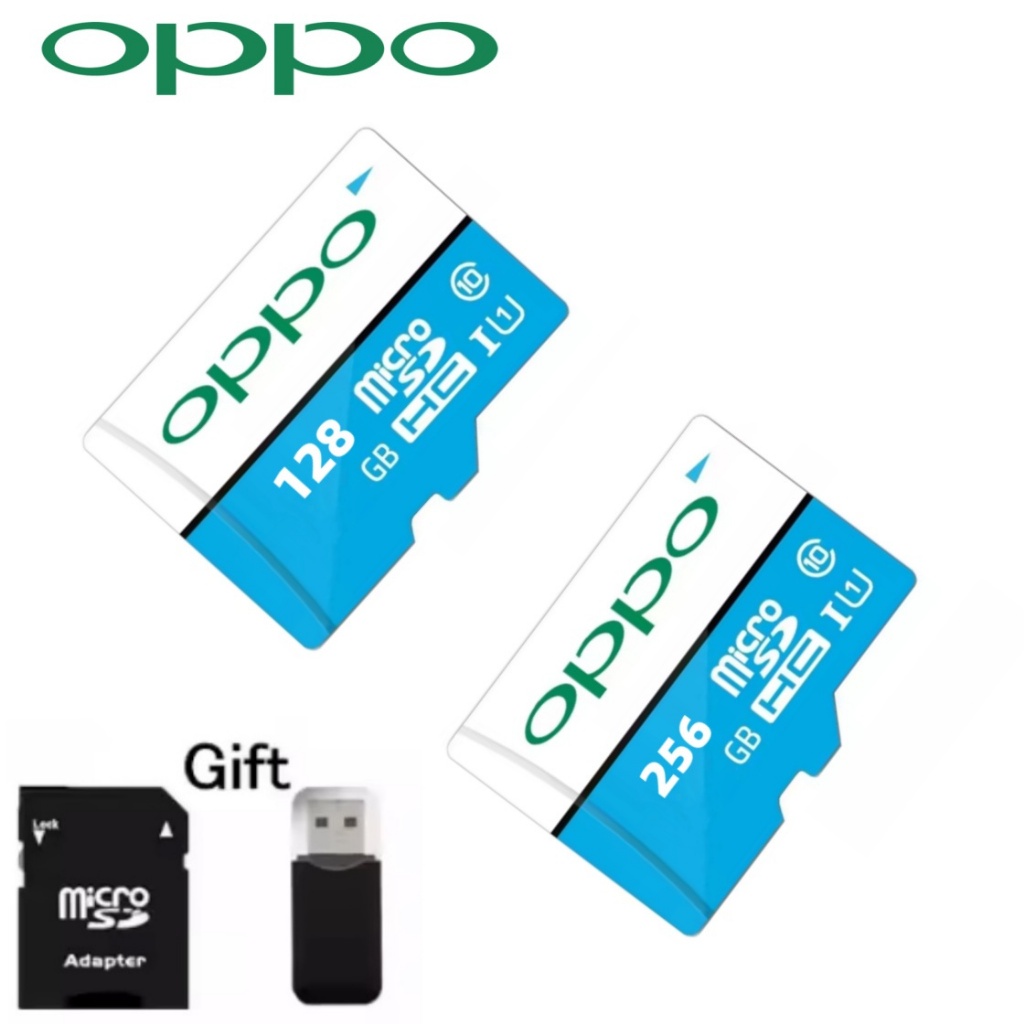 [ของแท้ 100%] OPPO การ์ดหน่วยความจำ 256GB 128GB EVO + การ์ด Micro SD memoire สำหรับโทรศัพท์/แท็บเล็ต/กล้อง