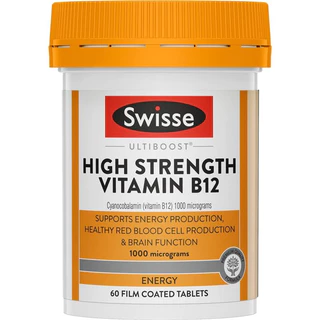 Swisse Ultiboost High Strength Vitamin B12 60 เม็ด 60 วัน