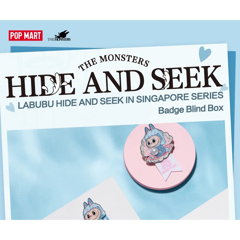THE MONSTERS HIDE AND SEEK IN SINGAPORE SERIES 💜Badge Blind Box