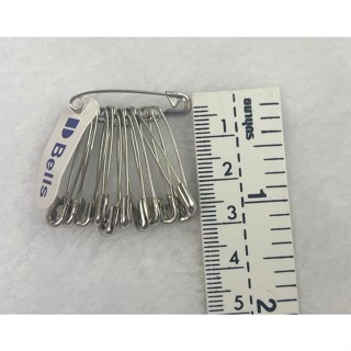 เข็มกลัด  เข็มกลัดติดเสื้อ เข็มกลัดพวง พวงละ 12 ตัว