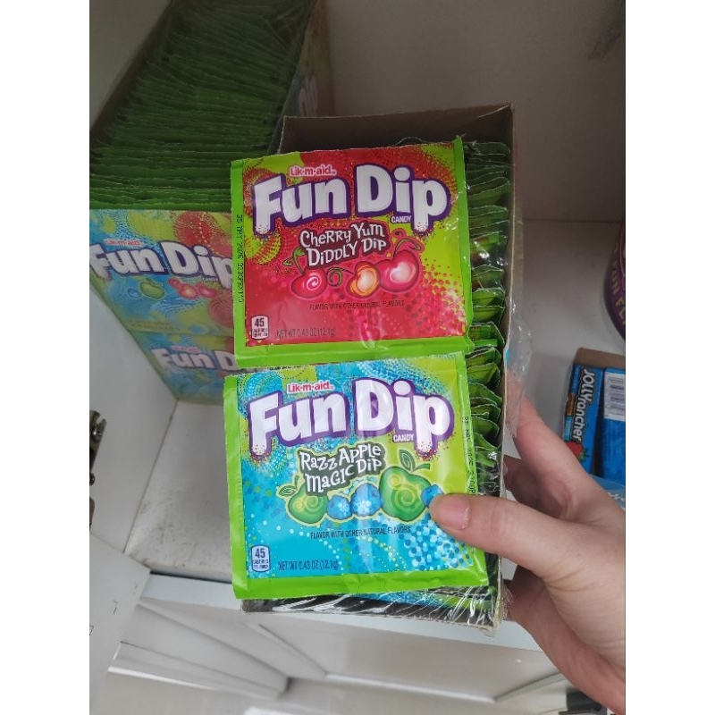 พร้อมส่ง​ 1แถม1ขนมUSA​ Fun​ dip​ 2รส​ ได้ตามรูป2รส