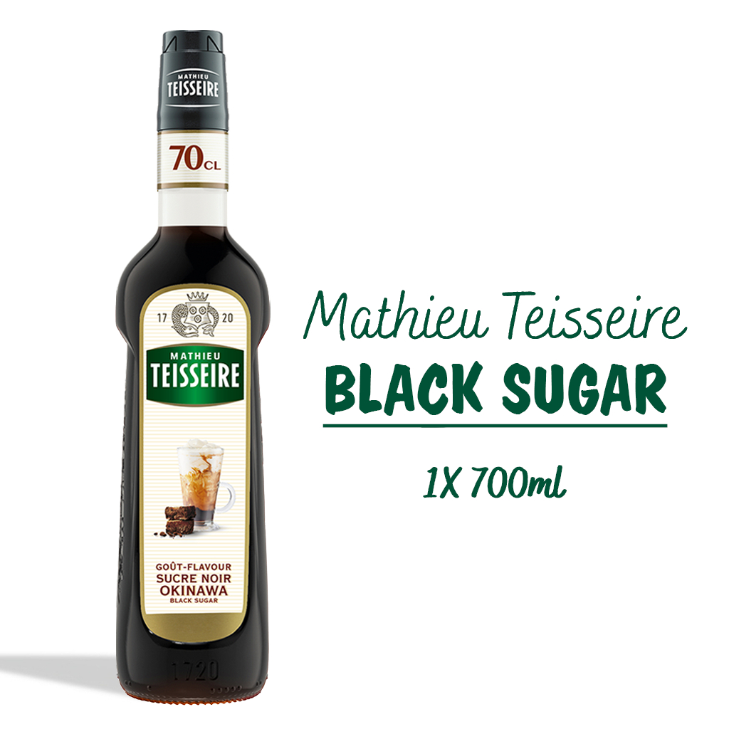 Mathieu Teisseire น้ำเชื่อมกลิ่นน้ำตาลดำโอกินาว่า 700มล. | Mathieu Teisseire Okinawa Black Sugar Syr