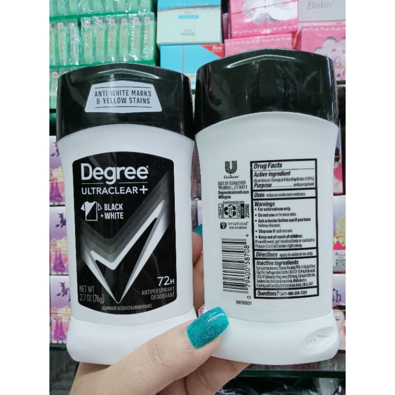 โรออน.Degree Men Motionsense Ultra Clear Black + White Fresh Antiperspirant and.Exp.07/2027