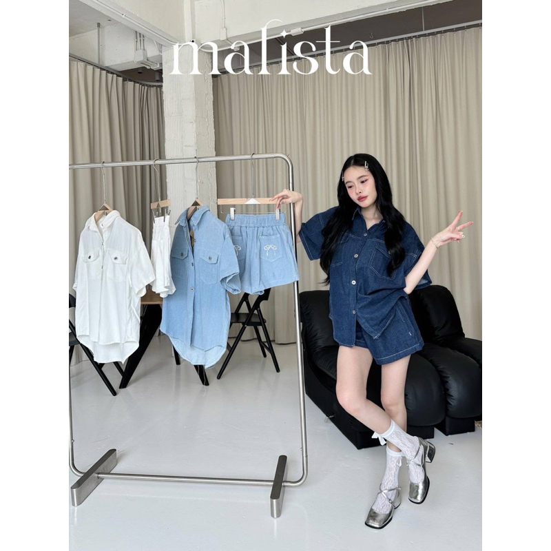 Proudly.bkk Denim Set ribbon (ribbon)ยีนส์รุ่นใหม่ งานผ้าตัวใหม่