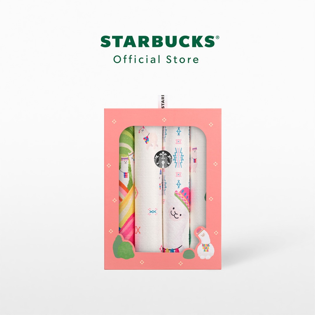 Starbucks Bohemian Alpaca Napkin Set4 เซตผ้าอเนกประสงค์สตาร์บัคส์ A11153681