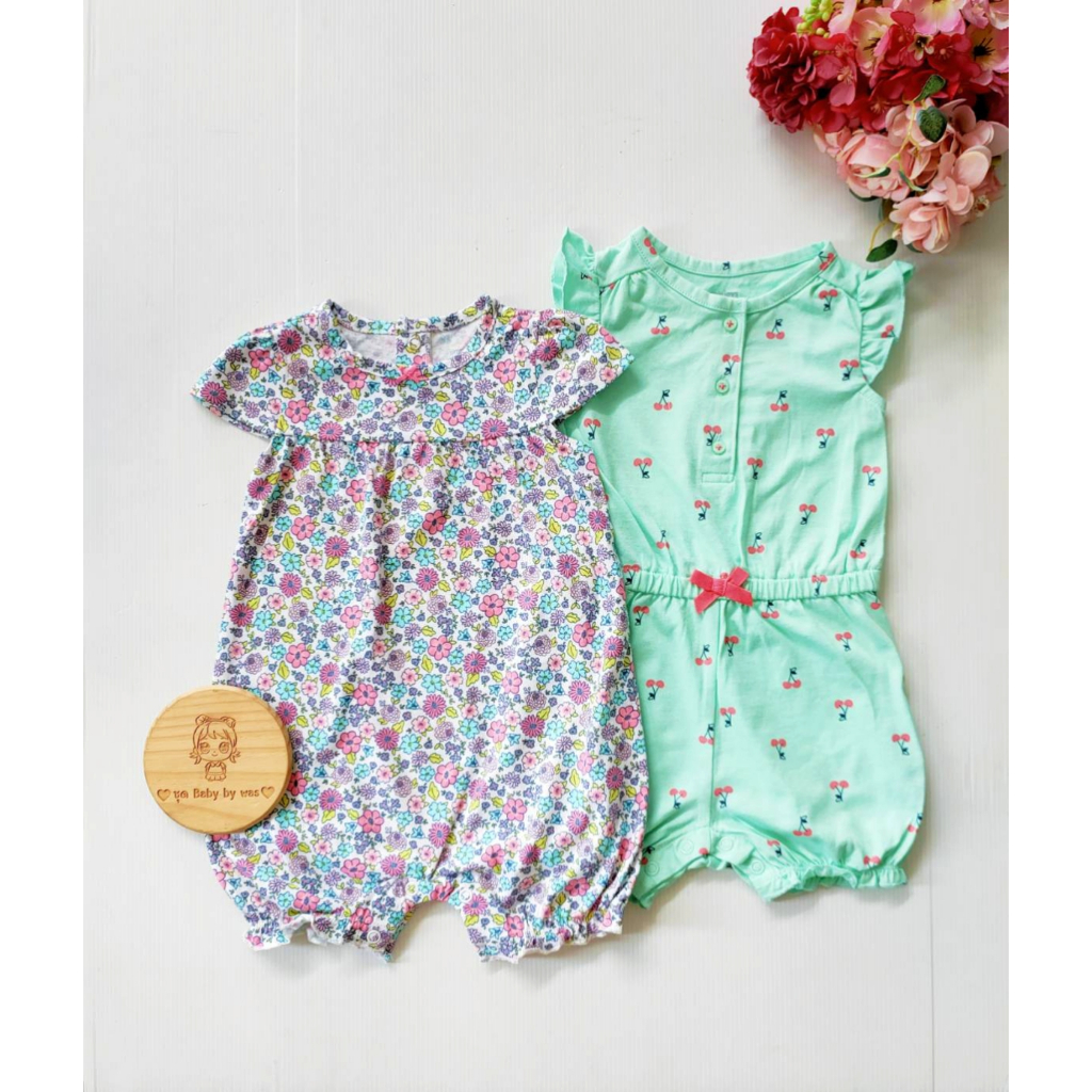 เสื้อผ้าเด็ก carter'sและแบรนด์ส่งออกอื่นๆ รอมเปอร์ บอดี้สูท ชุดหมี สำหรับลูกน้อย