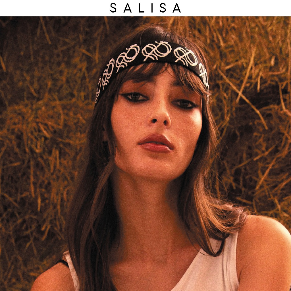 SALISA - HEADBAND S Black/White ที่คาดผมยางยืด