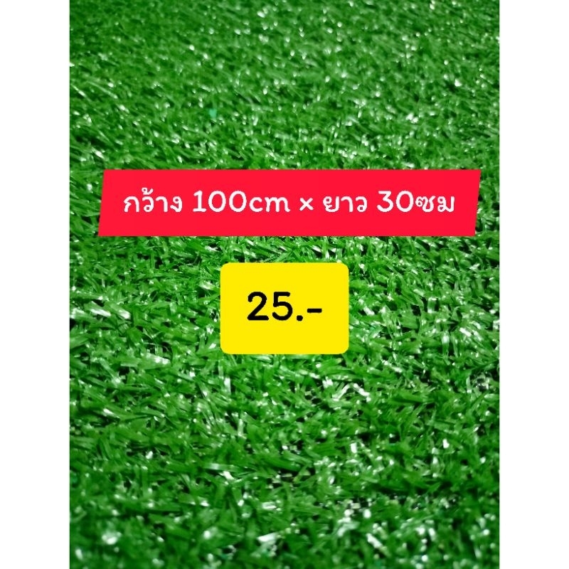 หญ้าเทียม 100cm × 30cm หญ้าสูง1cm หญ้าเทียมราคาถูก หญ้าเทียมราคาโรงงาน