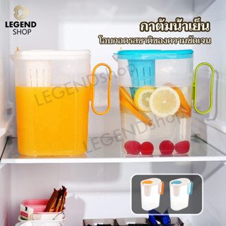 เหยือกน้ำ 2 ลิตร เหยือกกรองน้ำ อุปกรณ์ใส่เครื่องดื่ม กระบอกน…