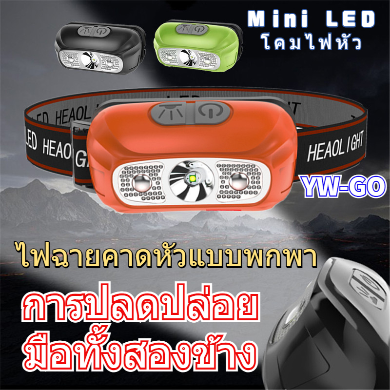 ไฟฉายคาดหัว Mini LED ไฟคาดหัว การเหนี่ยวนำกลางคืน ไฟฉายแรงสูง ไฟส่องกบ ไฟส่องสัตว์ (พร้อมส่ง)G3001