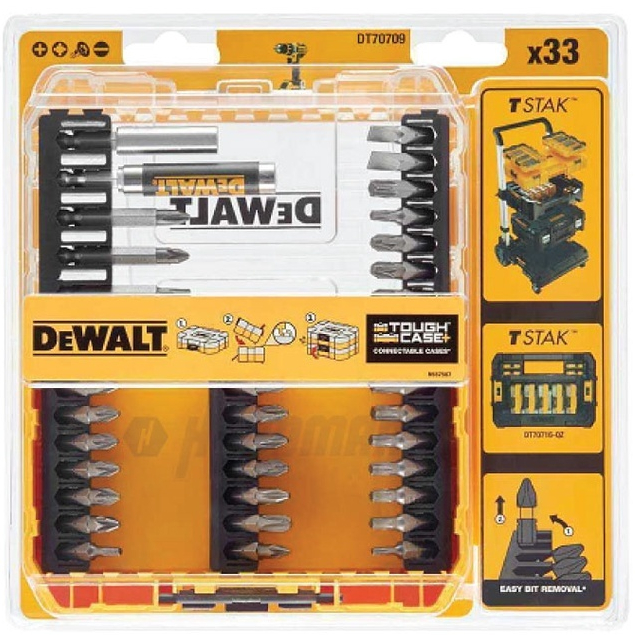 DEWALT(ดีวอลท์) DT70708 ชุดดอกไขควง ชุดดอกสว่าน ชุดเครื่องมือช่าง