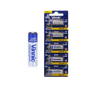 ถ่านรีโมทVinnic alkaline L828F/27A 12Vแผง5ก้อน(ออกใบกำกับภาษีได้)