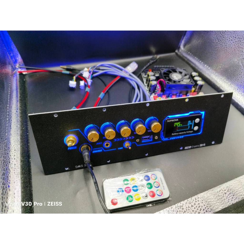 ชุดเพลท AS21P  โม ย้ายสาย วัดแบตดิจิตอลมีไฟled มีusb พร้อมแอมพร้อมใช้งาน