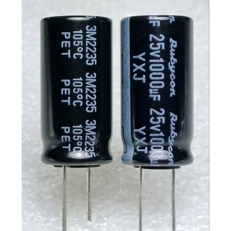Rubycon YXJ 1000uf 25v capacitor ตัวเก็บประจุ คาปาซิเตอร์