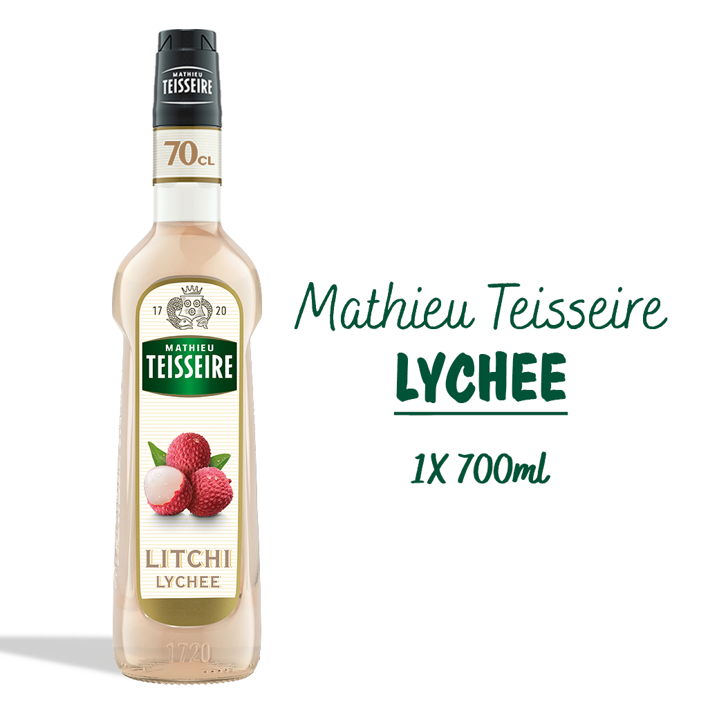 Mathieu Teisseire น้ำเชื่อมกลิ่นลิ้นจี่ 700มล. | Mathieu Teisseire Lychee Syrup