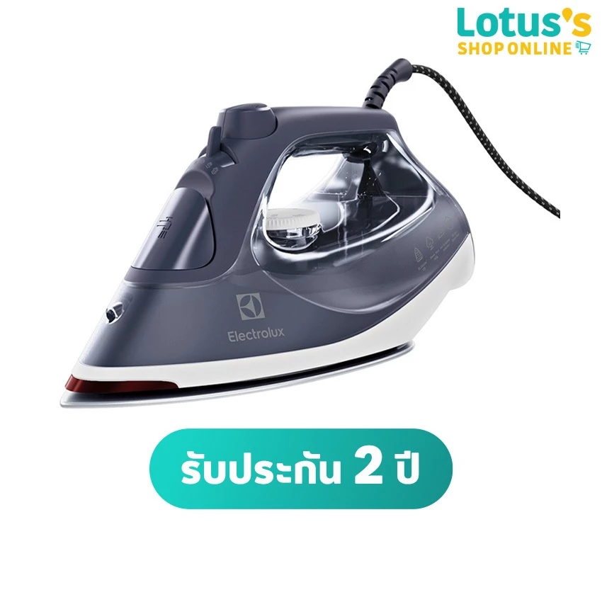อีเลคโทรลักซ์ เตารีดไอน้ำ 2400 วัตต์ รุ่น E6SI3-61NW สีน้ำเงินเทา ELECTROLUX STREAM IRON 2400W E6SI3-61NW BLUE