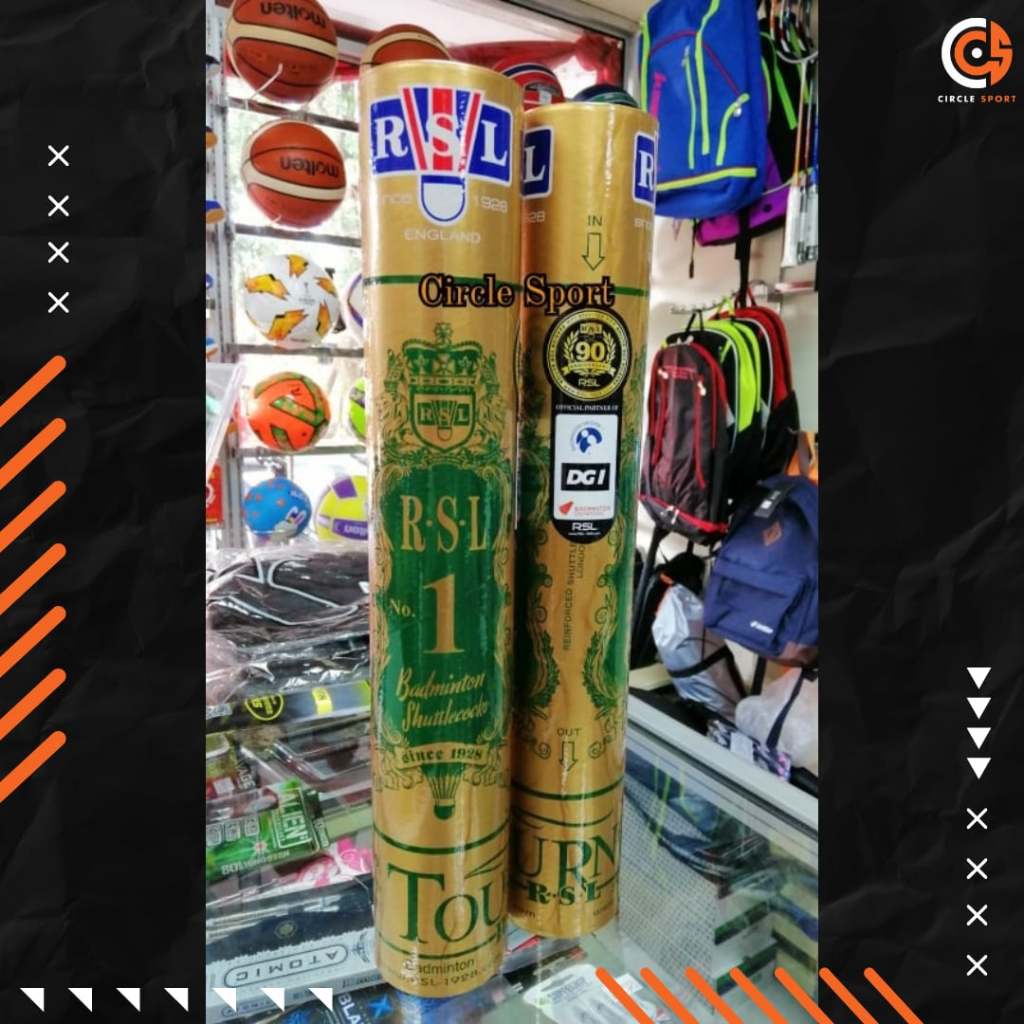 ลูกแบดมินตัน RSL Gold Tourney No.1 สีทอง (สินค้าลิขสิทธิ์แท้ 100%) นำเข้าจากมาเลเซีย