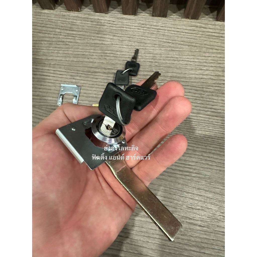กุญแจโต๊ะเหล็ก แบบยาว แบบสั้น กุญแจตู้เหล็ก ราคาต่อ 1 ชิ้น พร้อมสลัก LW0061SS  Y0016X Y0016SX - รูปที่ 3