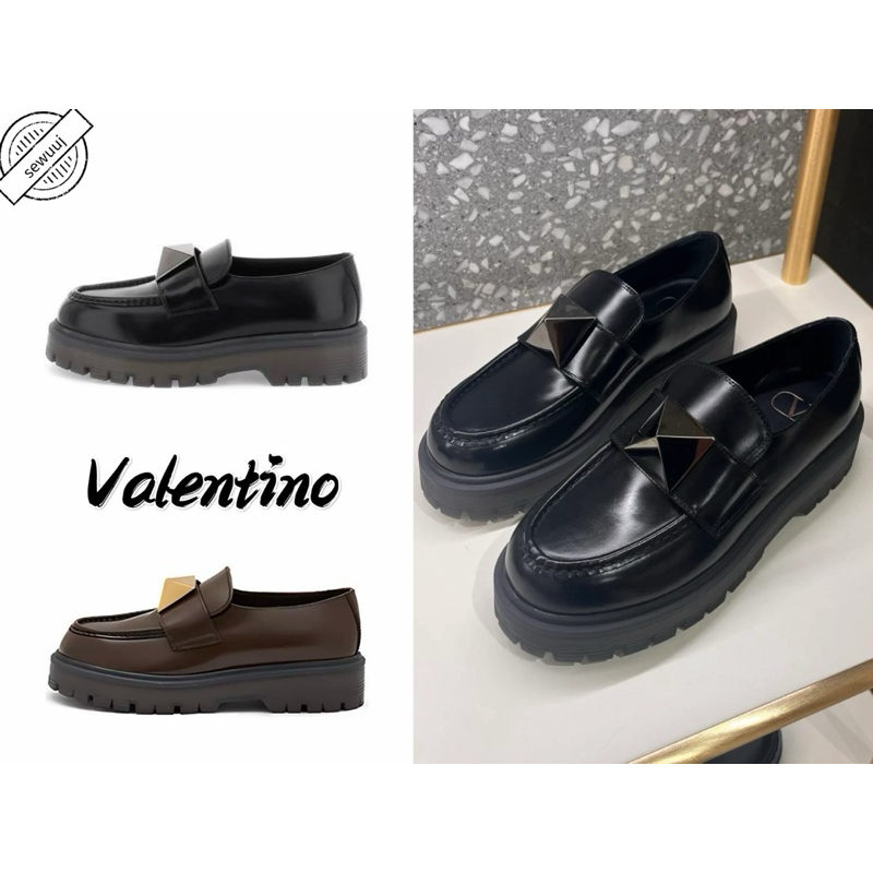 รองเท้าโลฟเฟอร์หนังลูกวัว Valentino GARAVANI ของแท้