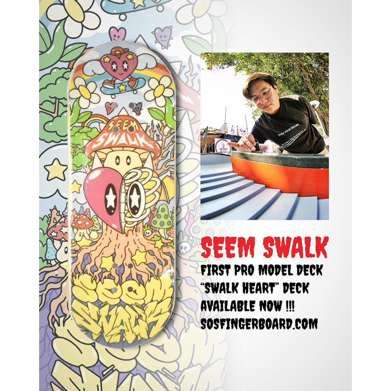 SOS FINGERBOARD “SWALK DECK”(PRO MODEL SEEM SWALK)