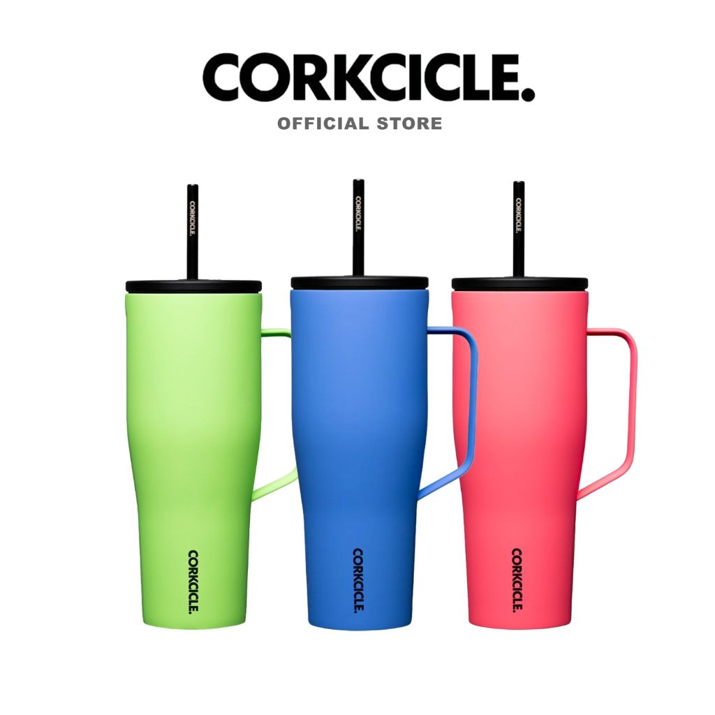 Corkcicle กระบอกน้ำ 30 oz (885 ml) Cold Cup Tumbler | Margarita เขียว | Keeps Cold เก็บเย็น 12hrs | แก้วพกพา ขวดน้ําพกพา