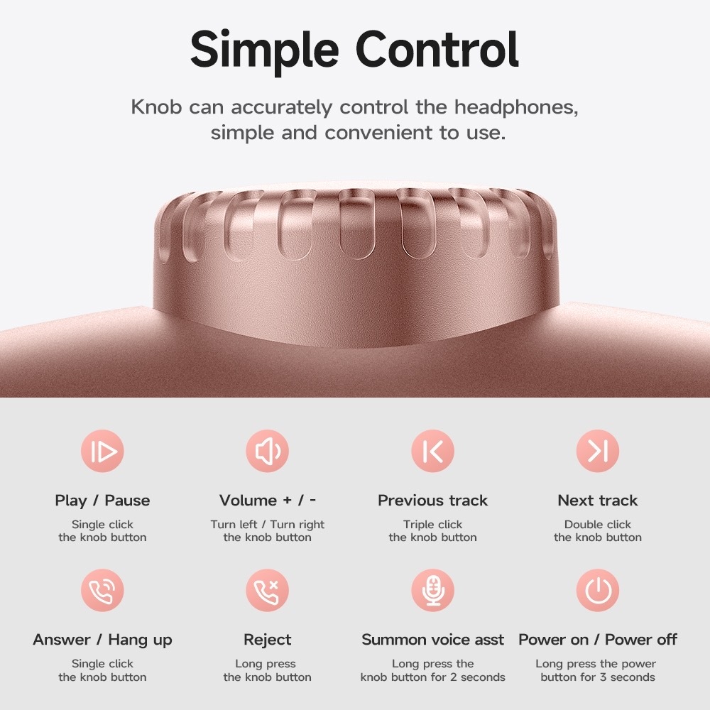 HOCO W35 Max หูฟังบลูทูธแบบครอบหู BT 5.3 Wireless Headphones มีไมโครโฟน ใช้งานได้นานยิ่ืงขึ้น  รองรับ Aux 3.5mm./TF card