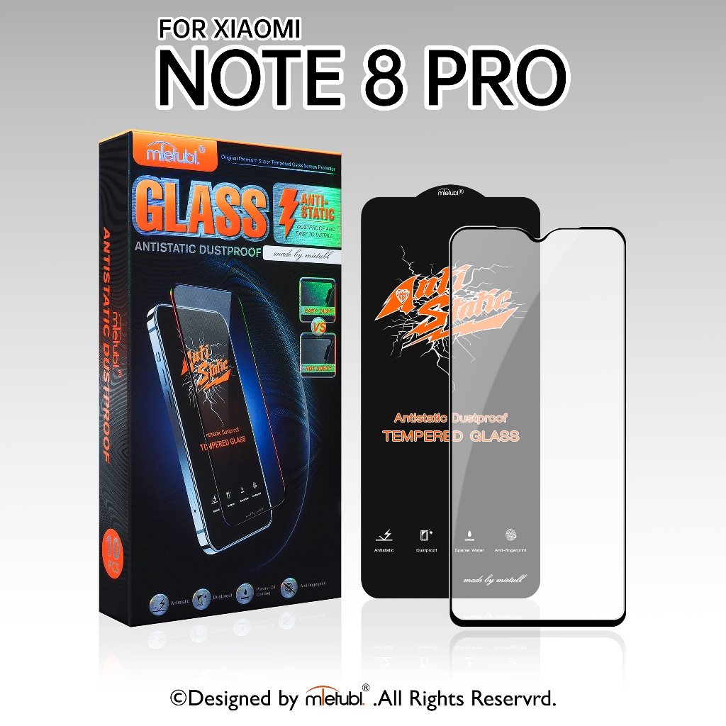 กระจกนิรภัย ฟิล์มไฮโดรเจล Mietubl For Xiaomi Redmi Note 8 Pro เต็มจอ