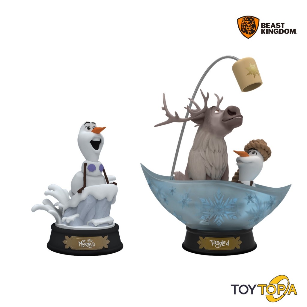 Beast Kingdom(MDS002SP) - Olaf Rapunzel & Ariel: Olaf Series Set (Mini D-Stage)