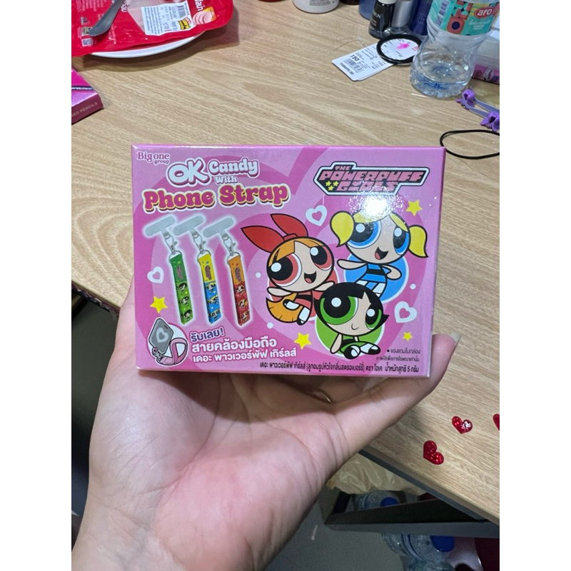 powerpuff girls : สายห้อยมือถือ สายคล้องมือ พร้อมส่ง