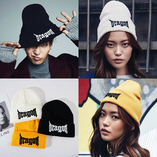 หมวกไหมพรม_Dragon Cap_Hat ใส่กันหนาว ลายปัก มีหลายสี ราคาถูก พร้อมส่ง