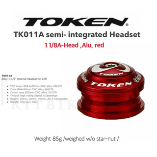 ถ้วยคอจักรยาน TOKEN TK011A ถ้วยคอฝังแบริ่ง สำหรับโช้คซาง 1 1…