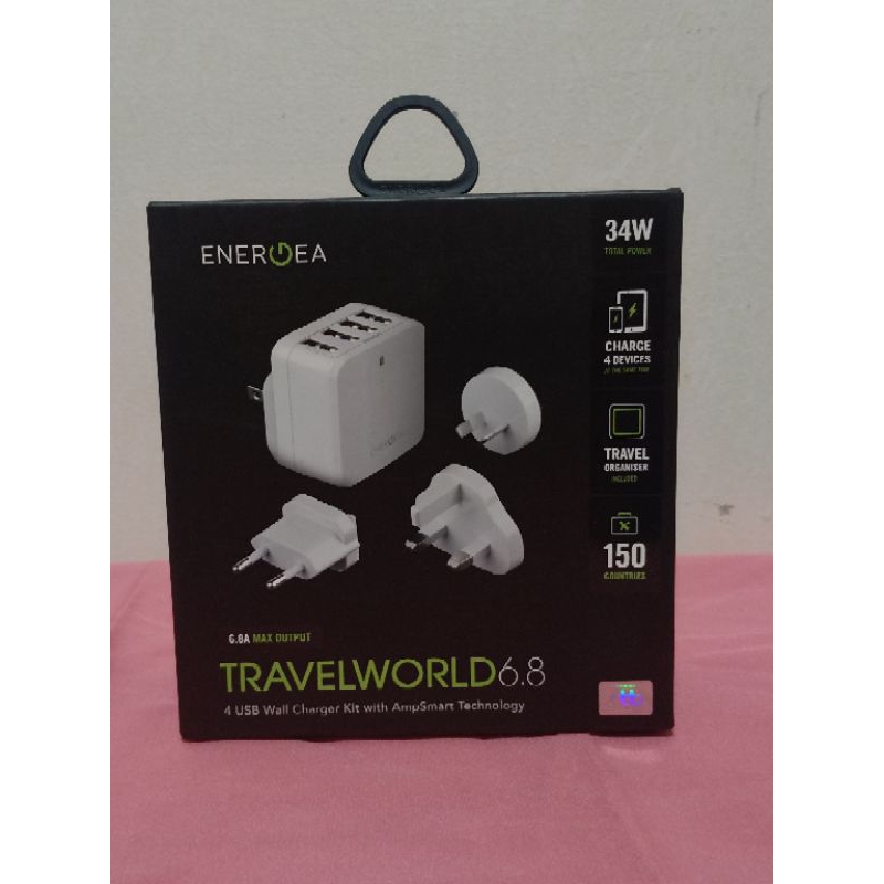 Energea Wall Charger Travel World 6.8A 4USB