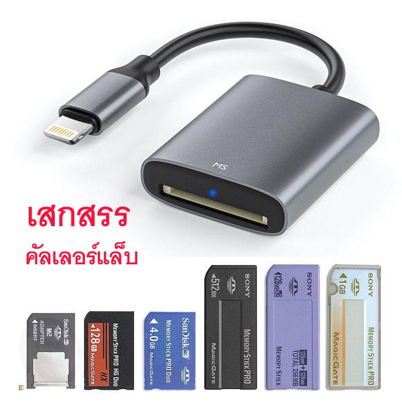 ตัวอ่าน กล้องเก่า โซนี่ โทรศัพท์ โซนี่ตัวยาว และ โซนี่ตัวสั้น   Sony Memory Stick PRO Duo +  Sony pro
