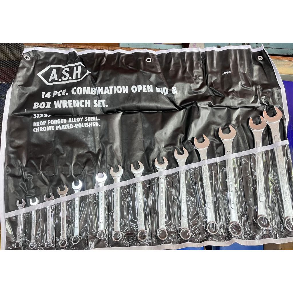 ชุด ประแจแหวนข้างปากตาย ASAHI Made in JAPAN 100%