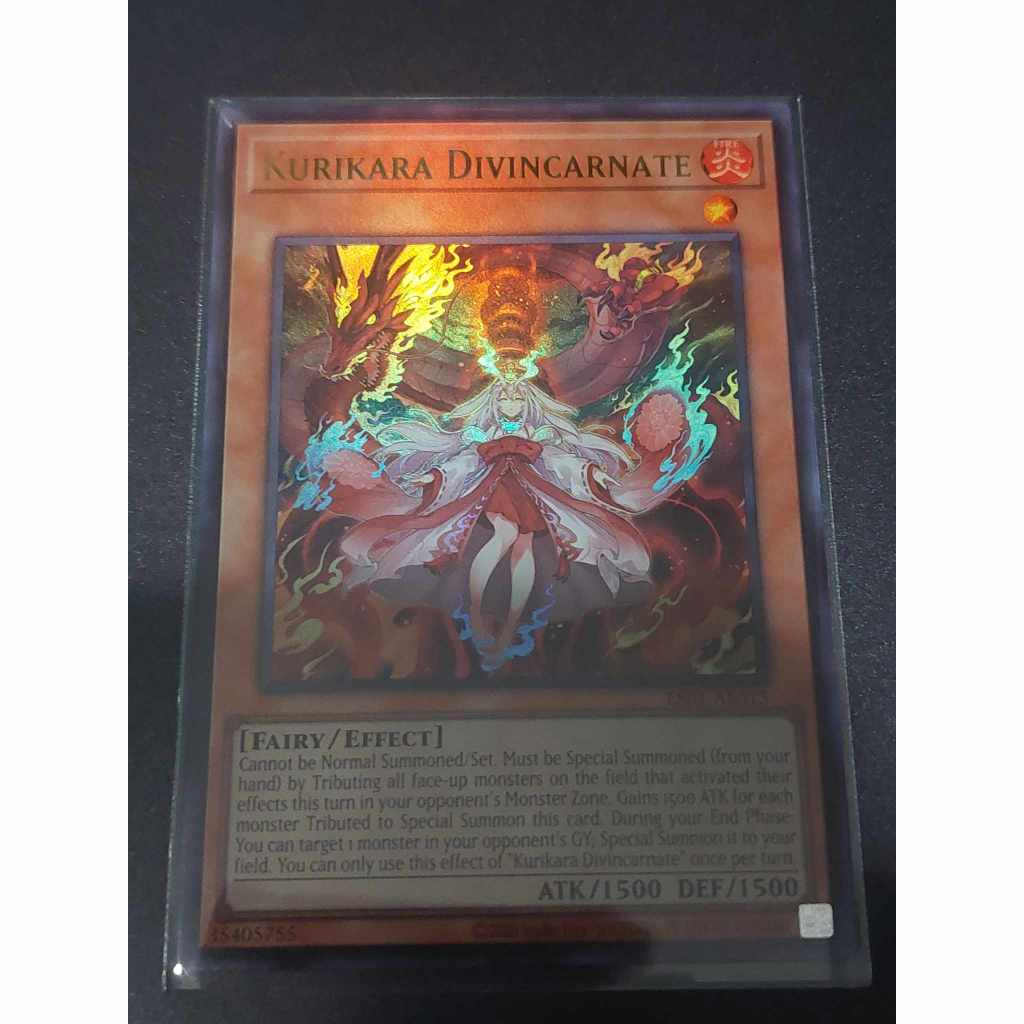 Yu-Gi-Oh Asia English: Kurikara Divincarnate ระดับ Ultra Rare ES01-AE015 การ์ดยูกิภาษาอังกฤษของแท้