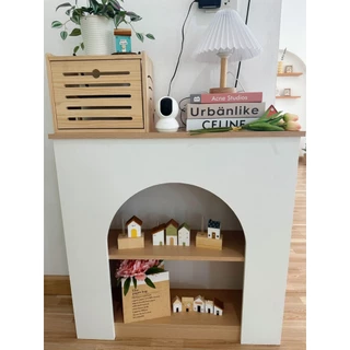 Po Furniture เตาผิงมินิมอล เตาผิงปลอมมินิมอล เข้ากับห้องได้หลากหลายรูปแบบ ขนาด 80x25x80 cm. **สินค้าประกอบเอง**