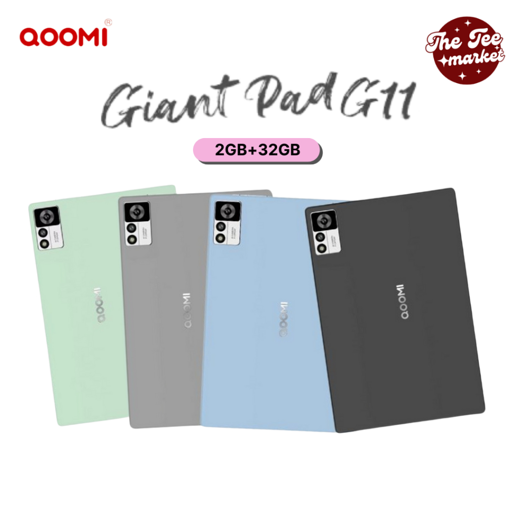 แท็บเล็ต Tablet Qoomi Giant PAD G11 (2+32GB) จอ 10.1 นิ้ว (4G) ใส่ซิมได้ เครื่องประกันศูนย์ไทย