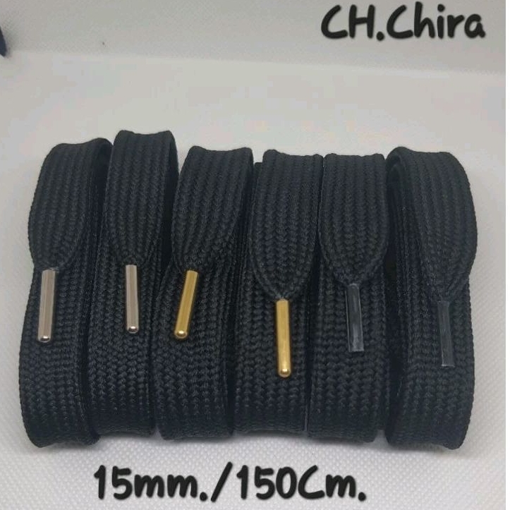 เชือกบวม เชือกอ้วน เชือกเส้นใหญ่ สีดำ 15mm./150 Cm.(1คู่=2เส้น)