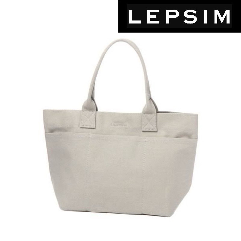 กระเป๋าผ้าเเคนวาส Lepsim สีเทา ใหม่ตัดป้าย🇯🇵