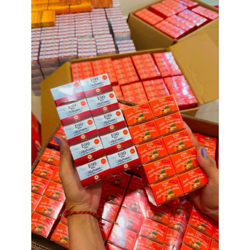 E99ครีมขมิ้นอี99ขนาด5กรัมแพ็คเก็จใหม่ รูปที่ 4