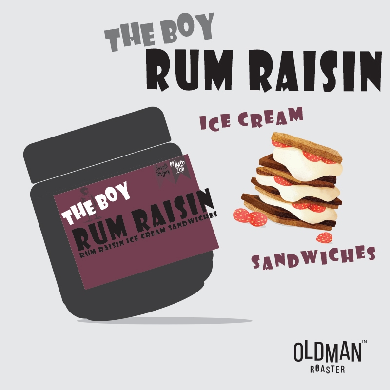 เมล็ดกาแฟ THE BOY RUM RAISIN ICE CREAM (คั่วอ่อน) by OLDMAN ROASTER