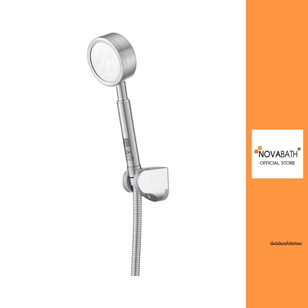 Novabath ฝักบัว NVB-HS018S ฝักบัวแรงดันนํ้าสูง สแตนเลส 304