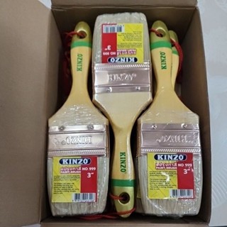 แปรงทาสีขนเคมี 3นิ้ว(ยกโหล)ยี่ห้อKINZO NO.999 คุณภาพสูงทนทาน