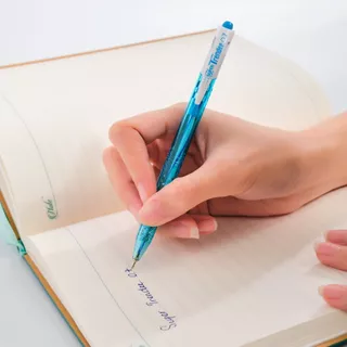 FlexOffice FO-GELB09 ปากกาลูกลื่น 0.7mm - สีน้ำเงิน/สีดำ/สีแดง - 1/3ด้าม ปากกาเขียนลื่นพิเศษ