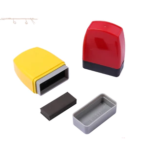 ตรายางหมึกในตัว flashstamp ขนาดด้าม 1.3 x 3.3 cm ข้อความตามสั่ง ทำตามแบบได้ เติมหมึกได้