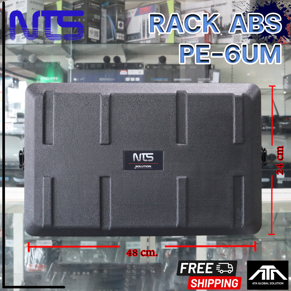 RACK ABS PE-6UM NTS แร็ค NTS รุ่น PE-6UM โพลีเอทิลีน ลึก15นิ้ว 6U
