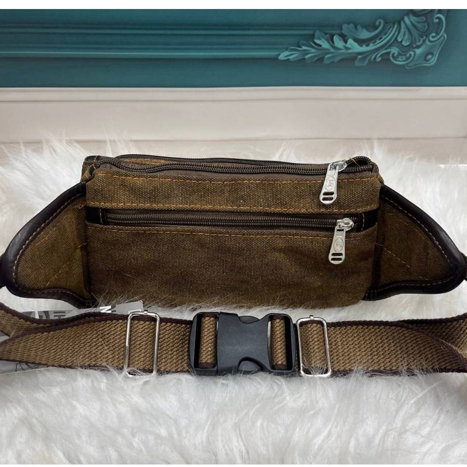 กระเป๋าคาดเอวใบกลางผ้า กระเป๋าคาดเอวผู้ชาย คาดเอวหญิง - รูปที่ 6