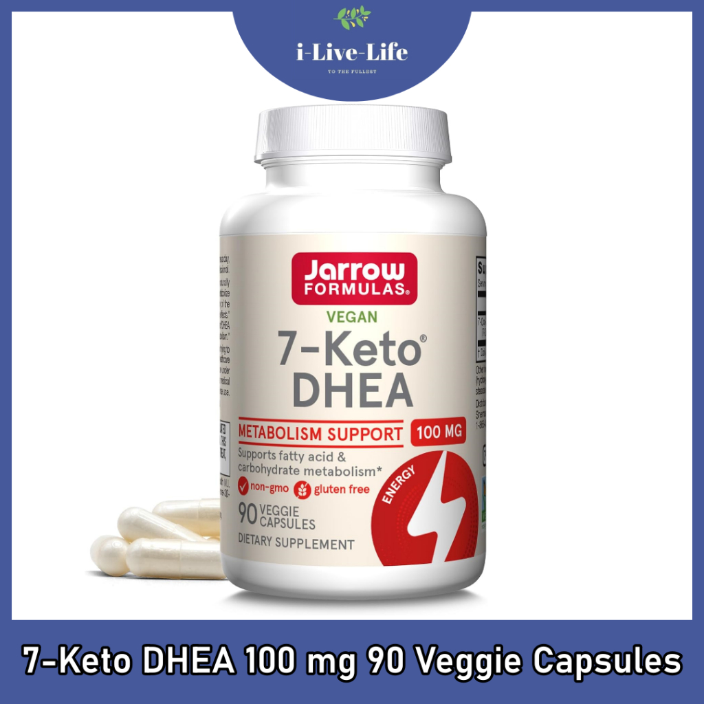 Jarrow Formulas - 7-Keto DHEA 100 mg 90 Veggie Capsules 7-คีโต ดีเอชอีเอ