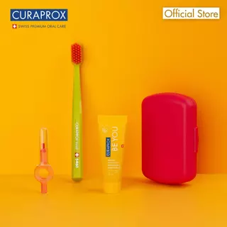 CURAPROX Travel Set คูราพรอกซ์ ชุดแปรงสีฟัน ดูแลสุขภาพช่องปากแบบพกพา