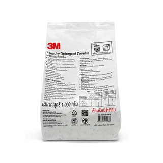 3M Laundry Detergent Powder ผงซักฟอก ฉลากเขียว ขนาด ถุง 1 กิโลกรัม / ถุง